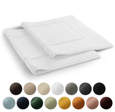 Produktbild von Blumtal 2er Set Premium Frottier Badematte - Badeteppich ® , waschbarer Badvorleger 50x80cm, saugstark & weich
