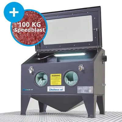 Productafbeelding van Straalcabine 175 liter met 100kg speedblast