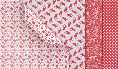 Produktbild von Faltpapier "Scandinavian X-Mas", 15 x 15 cm, 32 Blatt