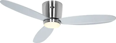 Obrázek produktu pro Energeticky úsporný stropní ventilátor s LED osvětlením a dálkovým ovládáním Eco Plano II 112 cm chrom
