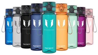 Immagine prodotto di Borraccia Super Sparrow - Borraccia in Tritan - 500ml - Senza BPA - Borraccia sportiva ideale - Sport, acqua, bicicletta, fitness, università, outdoor - Leggera, sostenibile