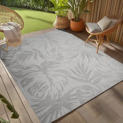 Immagine prodotto di Teppium Tappeto da Esterno Impermeabile e Resistente ai Raggi UV Ideale per Cucina Balcone Terrazza Giardino Soggiorno, Dimensioni: 140x200 cm