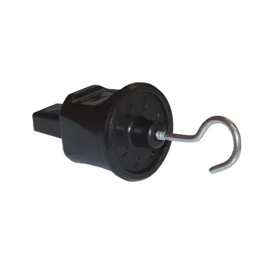 Produktbild von Illu Endstück schwarz mit Haken für Illu Lichterkette Flachbandkabel
