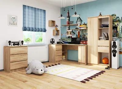 Obrázok produktu pre Rohový písací stôl v tvare L, dĺžka 155 cm, s 3 zásuvkami a 1 dvierkami, počítačový stôl so 4 priehradkami