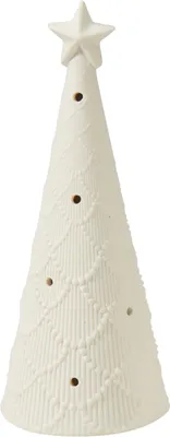 Obrázok produktu pre Vianočný porcelánový vianočný stromček s LED svetielkami, výška 15 cm, značka H&L