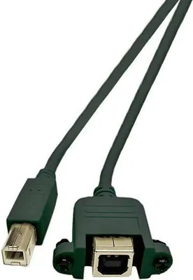 Image de Microconnect USBABF1PANEL2 Câble USB 1,8 m USB 2.0 USB A USB B Schwarz (USBABF1PANEL2)