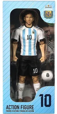 Produktbild von Figurine, Argentinien MEGABLEU Messi, 20 cm bewegliche Figur, Fußball Fanartikel