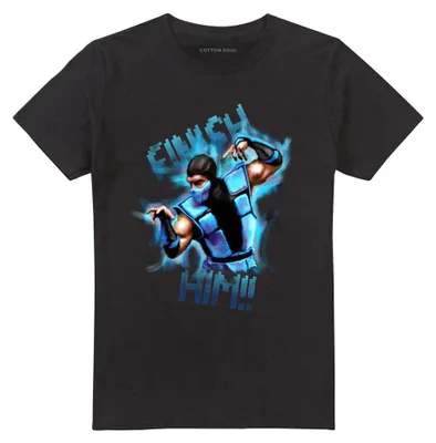 Imagen del producto de Camiseta uni para hombre/mujer, diseño "Klassic Finish Him!" de Mortal Kombat (TV41417), talla 5XL, color