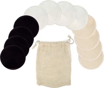 Zdjęcie produktu dla Wielokrotnego użytku kompresy do redukcji piersi – zestaw 12 sztuk – rozmiar M – średnica 10 cm – miseczki A–C