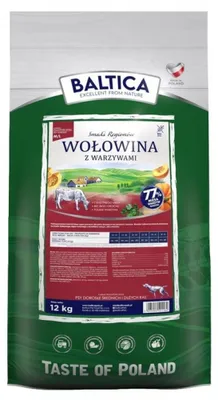 Produktbild von BALTICA Smaki regionów Medium and large breeds Beef with vegetables – trockenfutter für Hunde – 12kg