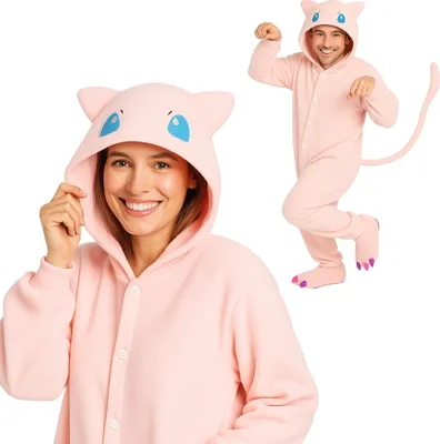 Produktbild von Pyjama Onesie Kigurumi Kostüm für Erwachsene Pokemon Mew L: 165 - 175cm