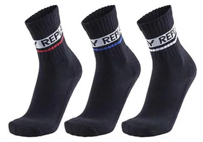 Image de Replay - Chaussettes pour hommes/femmes unies - Tennis (lot de 3) LT2940 (35 EU - 38 EU) (noir)