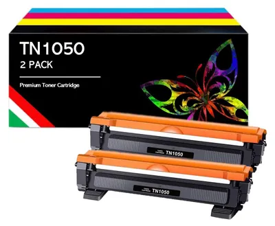 Toner kompatibel Brother TN1050, 2er-Pack, schwarz