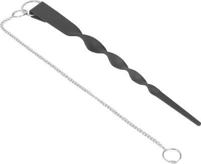 Imagen del producto de Estaca de anclaje de hierro con recubrimiento en polvo para cadena de lluvia, de acero inoxidable y resistente a la intemperie, ideal para jardines y canalones