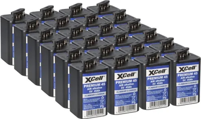 Produktbild von 24x XCell Premium 45 4R25 Zink-Luft-Batterie 6V 45Ah – passend für Baustellen- & Warnleuchten im Langzeitbetrieb