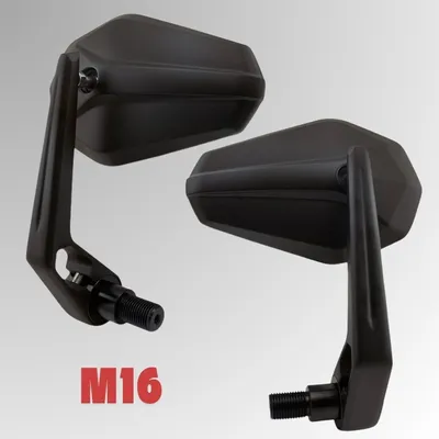 Image de Rétroviseur d'extrémité de guidon SOLID 2 noir M16