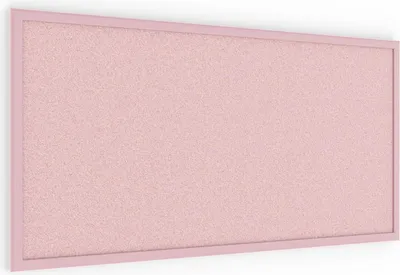 Immagine prodotto di Bacheca in sughero rosa 80x40 cm cornice in legno ROSA
