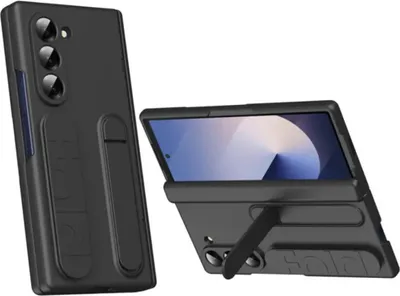 Produktbild von Schutzhülle für Samsung Z Fold 6, unsichtbarer Ständer, Anti-Fingerabdruck, Scharnierschutz, Schwarz