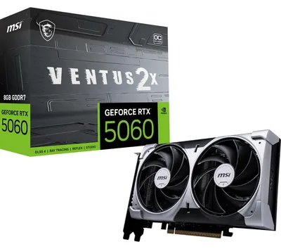 Produktbild von MSI RTX 5060 8G VENTUS 2X OC-Grafikkarte