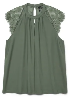 Produktbild von Vero Moda 5715222724157, Top (Kleidung), Erwachsener, Weiblich, Grün, XS, Ärmellos