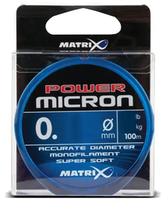 Produktbild von Fox Matrix Power Micron 100m - Vorfachschnur, Durchmesser/Tragkraft:0.070mm / 1.10lb / 0.50kg Tragkraft