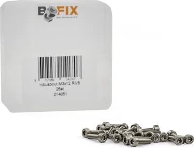 Immagine prodotto di Bofix Box A 25 viti a Esagono M3x12 in acciaio inox