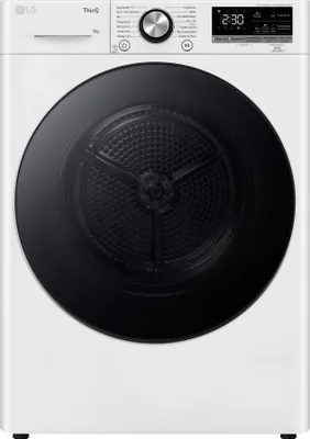 Produktbild von LG Wärmepumpen-Trockner 9 kg Weiß Bullaugenring: schwarz A +++ RT90V9W