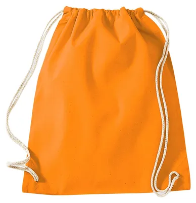 Image de Westford Mill - Sac de sport, couleur unie, coton FK1764 (taille unique) (orange)