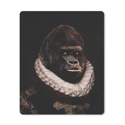 Produktbild von MuchoWow® Mauspad Mousepad Alte Meister - Gorilla - Kunst 19x23 cm - Mousepads - Maus Mat - Pad - Mausunterlage - Mauspads - Spielen