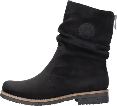 Produktbild von Rieker Damenstiefel schwarz Microstretch/Wildebuk Warmfutter 7356000 (39/schwarz)