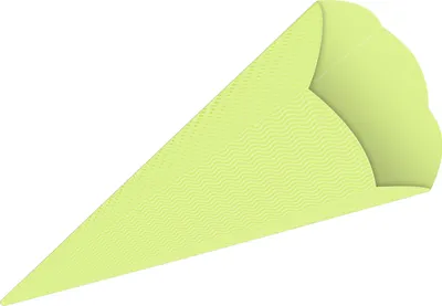 Produktbild von 3D Color Schultüten Bastelwellpappe 68CM APFELGRÜN - Schultüten Rohling zum Basteln
