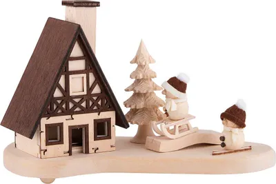 Produktbild von Räucherhaus Schneebällchen natur (9,5cm) von RATAGS Holzdesign