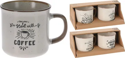 Produktbild von EXCELLENT Kaffeebecher 2er Set 300 ml COFFEE SHOP KO-Q75900330shop
