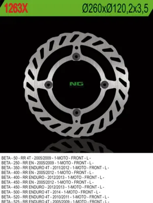 Productafbeelding van NG BRAKES Remschijf Wave star