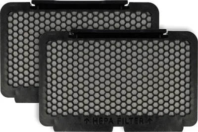 Produktbild von vhbw 2 Staubsaugerfilter kompatibel mit Moulinex RO8359EA/410, RO8366EA/410, RO8370EA/410, TW8356HA/410 Staubsauger - HEPA-Filter Schwarz Weiß