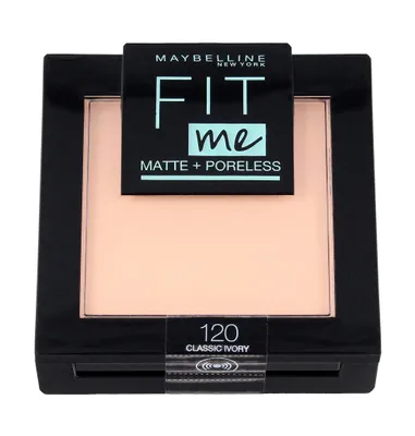 Obrázok produktu pre Maybelline Fit Me Puder matujcy do twarzy w kompakcie 120 Classic Ivory, 9 g