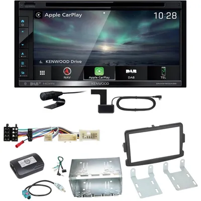 Produktbild von Kenwood DNX-5190DABS Navi Carplay Bluetooth Einbauset für Dacia Dokker Sandero