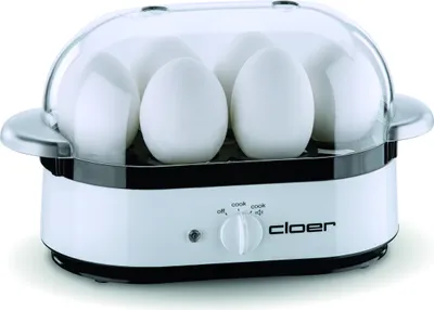 Produktbild von Cloer 6081 Eierkocher mit akustischer Fertigmeldung, Kunststoff, weiß