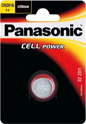 Produktbild von Panasonic 12x Knopfzelle Lithium CR2016 1er Blister 3V CR-2016EL/1B