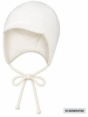 Produktbild von Baby Wintermütze mit Bindebändern Junge Mädchen, Creme1, Gr. 42-44