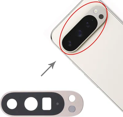 Produktbild von Für Google Pixel 9 Pro XL Kamera Linse Abdeckung Rückseite Ersatzteil Gold