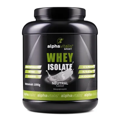 Produktbild von Alphavitalis Whey Protein Isolat | 1000g tral