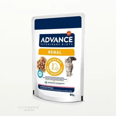 Produktbild von Advance Veterinary Diets Renal Nassfutter für Katzen: Multipack 12 Beutel 85 g