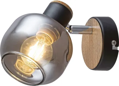 Immagine prodotto di Lampada da parete moderna in vetro E14 rovere Salazar 5397 Rabalux