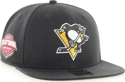 Produktbild von Forty Seven 47 Brand Pittsburgh Penguins NHL Sure Shot Captain Snapback Cap Black