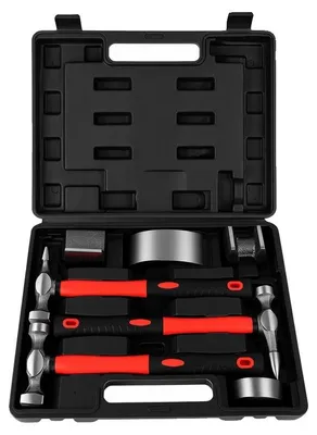 Image de Ensemble de marteaux de réparation, 7 pièces, outils en acier durables, 7 pièces