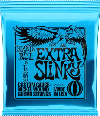 Produktbild von Ernie Ball 2225 Slinky Extra - custom (008-038)