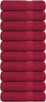 Zdjęcie produktu dla Ręczniki kąpielowe, FROGN, 10 szt, bordowy, 70x140 cm, 360 g/m²