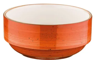 Image de Aura, plat de service empilable en terre cuite, diamètre 14 cm, capacité 50 cl, lot de 12 pièces