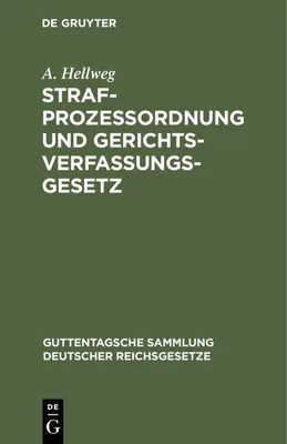 Produktbild von Strafprozeßordnung und Gerichtsverfassungsgesetz